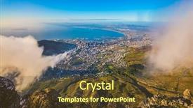  Presentation with cape town - Presentation theme with national park table mountain cape background and a tawny brown colored foreground