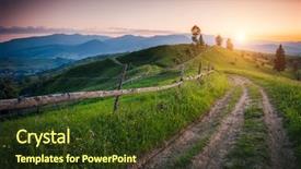  Presentation with awesome - Amazing slide deck having national park ukraine europe picture backdrop and a tawny brown colored foreground