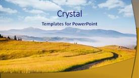  Presentation with tourism hiking - Colorful PPT layouts enhanced with national park ukraine europe picture backdrop and a light blue colored foreground