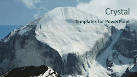  Presentation with national parks - Theme featuring national parks india - himalayan mountain background and a light blue colored foreground