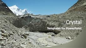  Presentation with mountain - Beautiful slide set featuring national parks india - himalayan mountain backdrop and a gray colored foreground