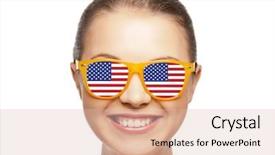  Presentation with independence day - Presentation design enhanced with national pride and independence day background and a  colored foreground