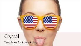  Presentation with independence day - Audience pleasing presentation design consisting of national pride and independence day backdrop and a lemonade colored foreground