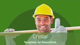  Presentation with safety - Presentation theme having national-safety-month-text-over and a forest green colored foreground