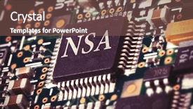 Presentation with national security - Beautiful PPT layouts featuring national security - conceptual image of a nsa backdrop and a tawny brown colored foreground