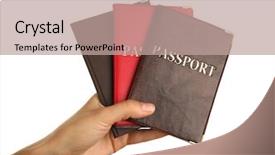  Presentation with hand holding colorful brain sketch - Amazing slide deck having national security - female hand holding passports isolated backdrop and a coral colored foreground