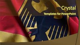  Presentation with national security - Colorful slide deck enhanced with national security - german flag bundesdienstflagge backdrop and a tawny brown colored foreground