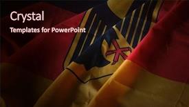  Presentation with national security - Beautiful PPT layouts featuring national security - german flag bundesdienstflagge backdrop and a wine colored foreground