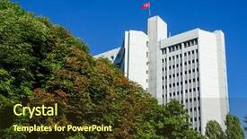  Presentation with foreign - Amazing slide deck having national security - ministry of foreign affairs building backdrop and a tawny brown colored foreground