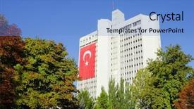  Presentation with national security - Beautiful slide set featuring national security - ministry of foreign affairs building backdrop and a teal colored foreground