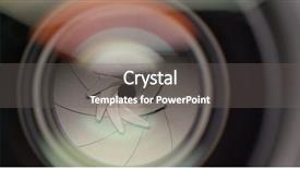  Presentation with illustration of a camera lens - Beautiful slide deck featuring national security agency - camera lens operating aperture backdrop and a gray colored foreground