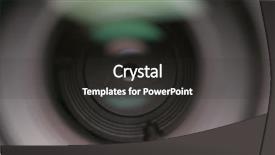  Presentation with illustration of a camera lens - Cool new presentation design with national security agency - camera lens operating aperture backdrop and a dark gray colored foreground
