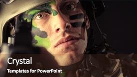  Presentation with national security - Beautiful slides featuring national security terrorism - shot of a conceptual soldier backdrop and a wine colored foreground