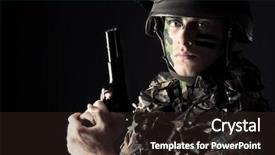  Presentation with national security - Theme with national security terrorism - shot of a conceptual soldier background and a wine colored foreground