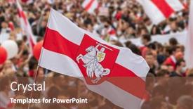  Presentation with elections - Amazing slide set having national-white-red-white-flag backdrop and a tawny brown colored foreground