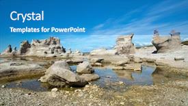  Presentation with park - Presentation theme enhanced with nationalism - le chateau and agneau monolithe background and a teal colored foreground