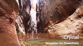  Presentation with utah - Beautiful presentation theme featuring nationalism - narrows in zion national park backdrop and a red colored foreground