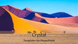  Presentation with national - Slide deck enhanced with nationalism - travel to namibia namib-naukluft national background and a coral colored foreground