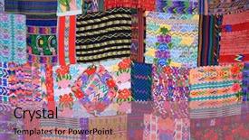  Presentation with design - Amazing presentation theme having native american design - colorful mexican blanket backdrop and a coral colored foreground