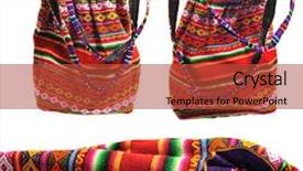  Presentation with ecuador - Amazing PPT theme having native american design - ecuador bag backdrop and a red colored foreground
