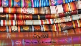  Presentation with fabrics - Amazing PPT layouts having native american design - ecuadorian peruvian traditional fabrics backdrop and a red colored foreground