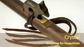  Presentation with native american - Cool new presentation theme with native american flute backdrop and a tawny brown colored foreground