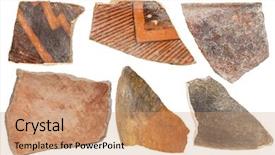  Presentation with native american indian - Beautiful PPT theme featuring native american indian anasazi artifacts backdrop and a coral colored foreground