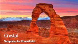  Presentation with moab - Slide set enhanced with native american indians - arches national park delicate arch background and a crimson colored foreground