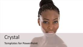  Presentation with african america - PPT theme having native americans women - close-up of pretty african american background and a light gray colored foreground