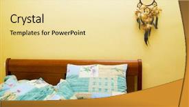  Presentation with bad - Beautiful slide deck featuring native dream catchers - dreamcatcher above the bad backdrop and a blonde colored foreground