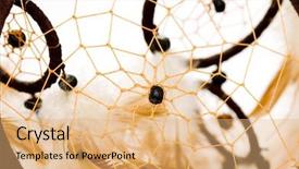  Presentation with dream catchers - Theme enhanced with native dream catchers - dreamcatcher isolated on white background background and a coral colored foreground