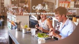  Presentation with lunch - Theme consisting of native food - couple enjoying lunch date background and a tawny brown colored foreground