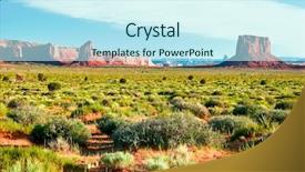  Presentation with arizona - Cool new presentation theme with native indians - sunny evening in monument valley backdrop and a cool aqua colored foreground