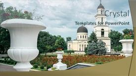  Presentation with orthodox - Beautiful slide set featuring nativity-cathedral-orthodox-church backdrop and a sky blue colored foreground