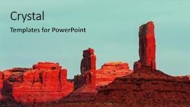  Presentation with utah - Cool new PPT layouts with nativity silhouette - monument valley utah usa backdrop and a mint green colored foreground