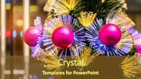  Presentation with christmas nativity - Slide deck featuring nativity star - details of a fiber-optic decorated background and a tawny brown colored foreground