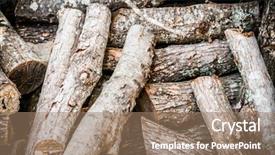  Presentation with wine retail case stack - Cool new PPT layouts with natrual - stack of firewood for burning backdrop and a  colored foreground
