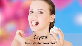  Presentation with healthy eating - Cool new slides with natural antibiotic that fight infection backdrop and a lemonade colored foreground