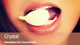  Presentation with antibiotic - Theme consisting of natural antibiotic that fight infection background and a coral colored foreground