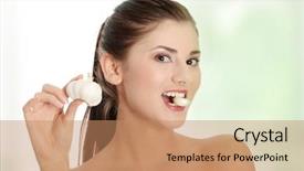  Presentation with antibiotic - Slide set with natural antibiotic that fight infection background and a  colored foreground