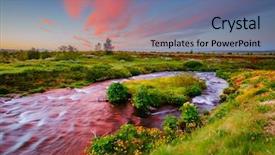  Presentation with nature river - Colorful slide deck enhanced with natural areas - amazing view of fresh river backdrop and a ocean colored foreground