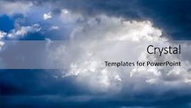  Presentation with sky - Audience pleasing theme consisting of natural background a dark stormy backdrop and a light gray colored foreground