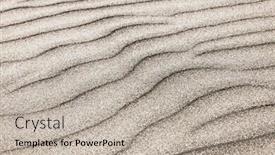  Presentation with ripple - Beautiful PPT layouts featuring natural-background-of-sand backdrop and a mint green colored foreground