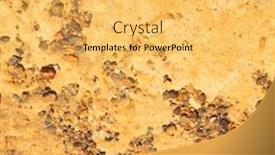  Presentation with sandstone - Presentation design with natural background with sandstone texture background and a yellow colored foreground