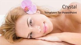  Presentation with orchid - Colorful slides enhanced with natural beauty and orchid flower backdrop and a lemonade colored foreground