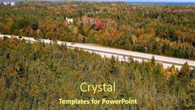  Presentation with rivers - Presentation enhanced with natural beauty of the lakes rivers and trees of michigan background and a tawny brown colored foreground