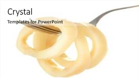  Presentation with rings as a wedding - Cool new presentation theme with natural calamaties - boiled squid rings backdrop and a white colored foreground