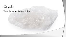 Presentation with salt - Beautiful presentation theme featuring natural chemical - piece of salt composed mineral backdrop and a white colored foreground