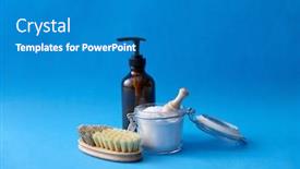  Presentation with eco sustainability - Colorful slide deck enhanced with natural-cleaning-stuff-sustainability backdrop and a gray colored foreground