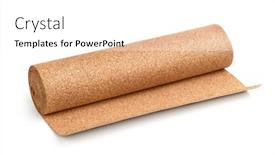  Presentation with flooring - Slide deck enhanced with natural-cork-flooring-underlayment-roll background and a white colored foreground